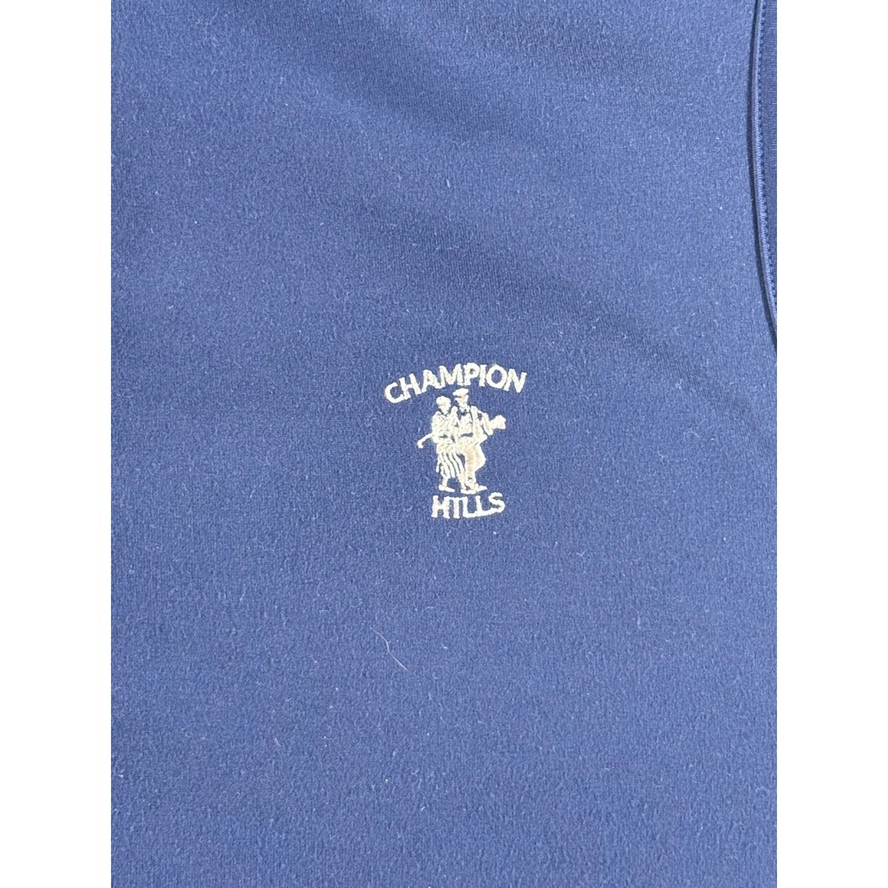 Polo Golf Ralph Lauren Mens Navy Blue Full Zip Softshell Vest Champion Hills M - Picture 3 of 7